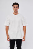 Basic Beyaz Erkek Oversize T-shirt