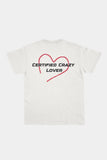 Certified Crazy Lover Beyaz Erkek T-shirt