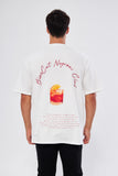 Negroni Oversize Beyaz Erkek T-shirt