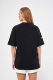 BlasCut Shower Siyah Oversize Kadın T-shirt