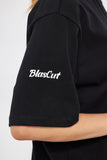 BlasCut Shower Siyah Oversize Kadın T-shirt